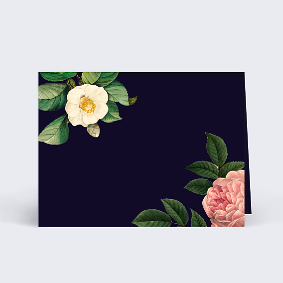 Marque-place Mariage Flowers