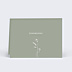 Marque-place Mariage Idylle Kaki