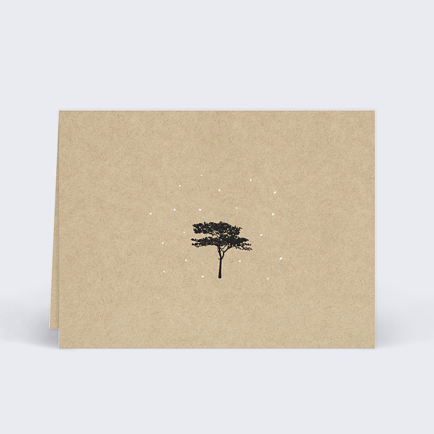 Marque-place Mariage Arbre Verso