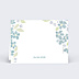 Marque-place Mariage Petites fleurs bleues
