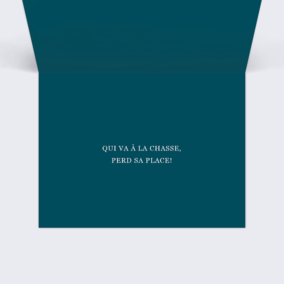 Marque-place mariage Idylle Intérieur Droit