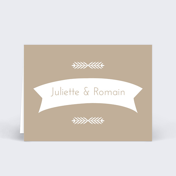 Marque-place mariage Nous Nous Marions Verso