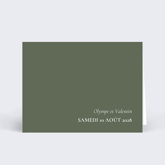 Marque-place Mariage Deux prénoms