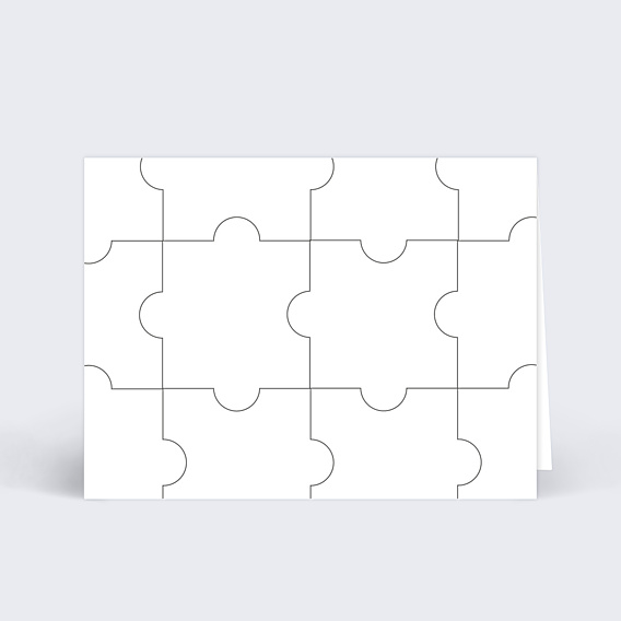 Marque-place Mariage Puzzle