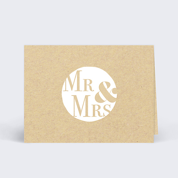 Marque-place Mariage Mr & Mrs