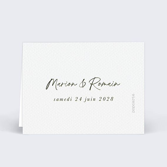 Marque-place Mariage Lauriers Suspendus