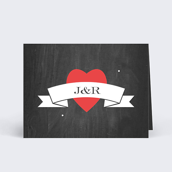 Marque-place Mariage Polaroïd Ardoise