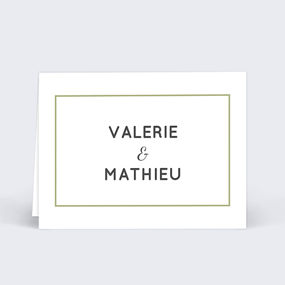 Marque-place Mariage Graphique