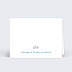 Marque-place Mariage Petites fleurs bleues
