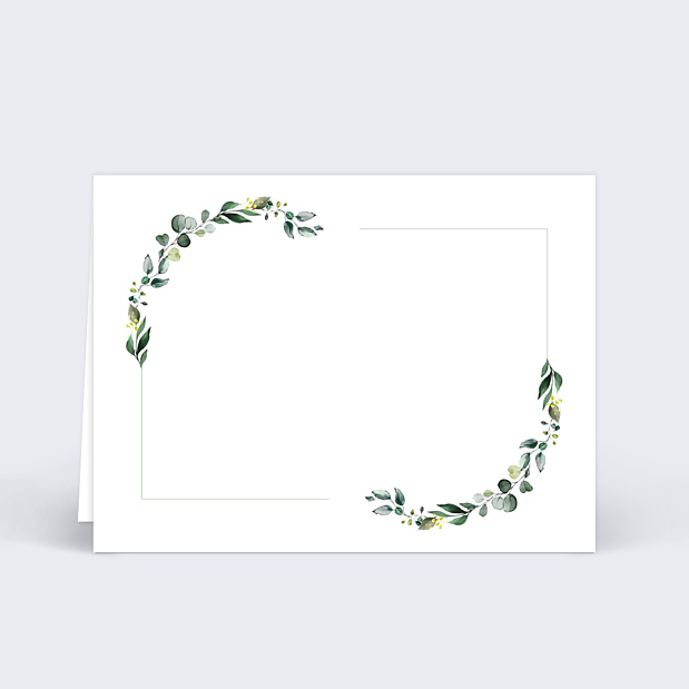 Marque-place Couronne Eucalyptus Verso