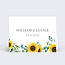Marque-place mariage Tournesol