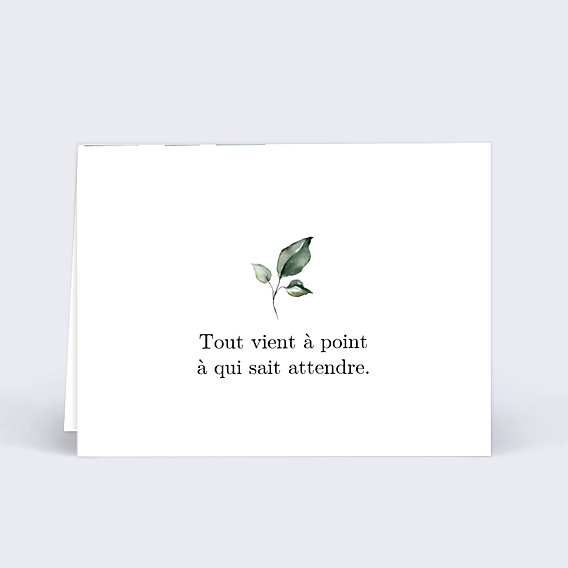 Marque-place Mariage Cadre Eucalyptus