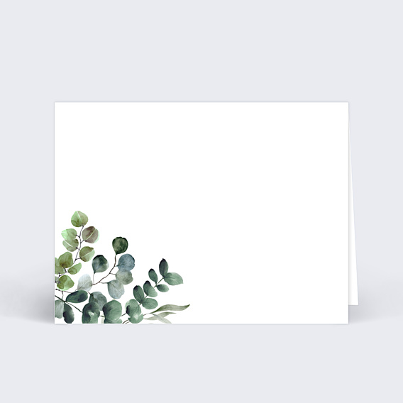 Marque-place Mariage Branche d'Eucalyptus