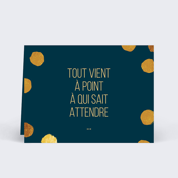 Marque-Place Noël Graphique Chic Verso