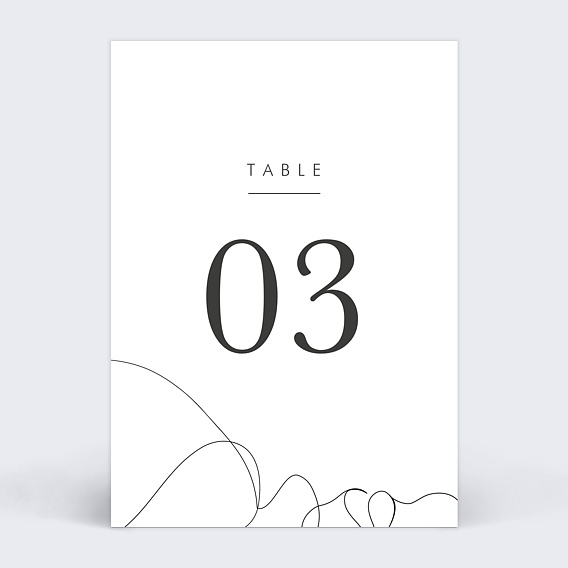 Marque-table Mariage Affection