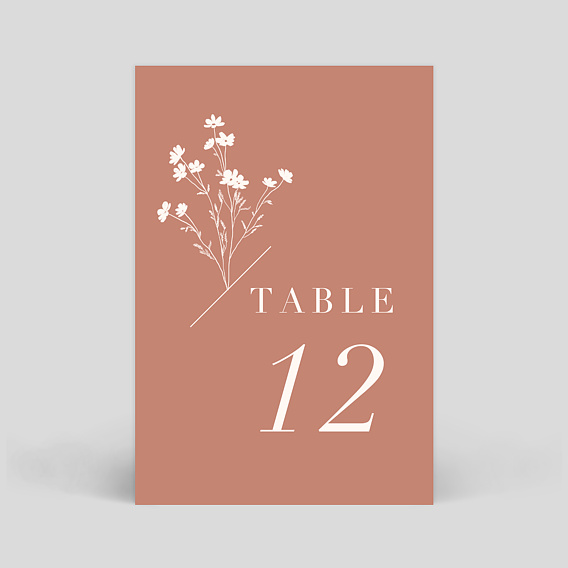 Marque-table Mariage Botanica