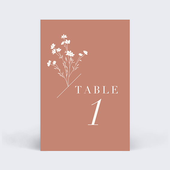 Marque-table mariage Botanica