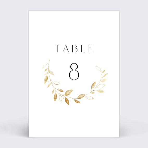 Marque-table mariage Couronne Chic