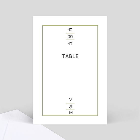Marque-table Mariage Graphique