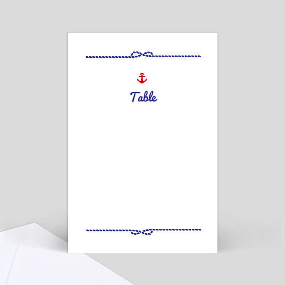 Marque-table Mariage Mer