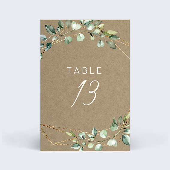 Marque-table mariage Modern Love