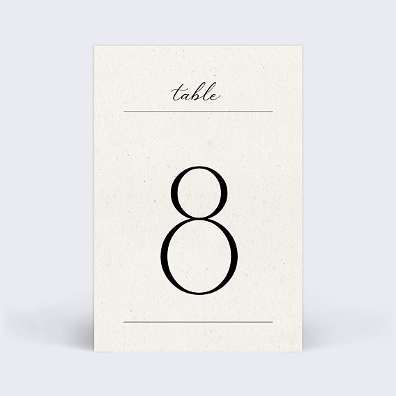 Marque-table mariage Notre Essentiel