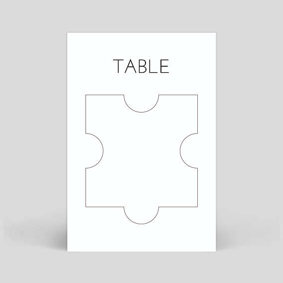 Marque-table mariage Puzzle