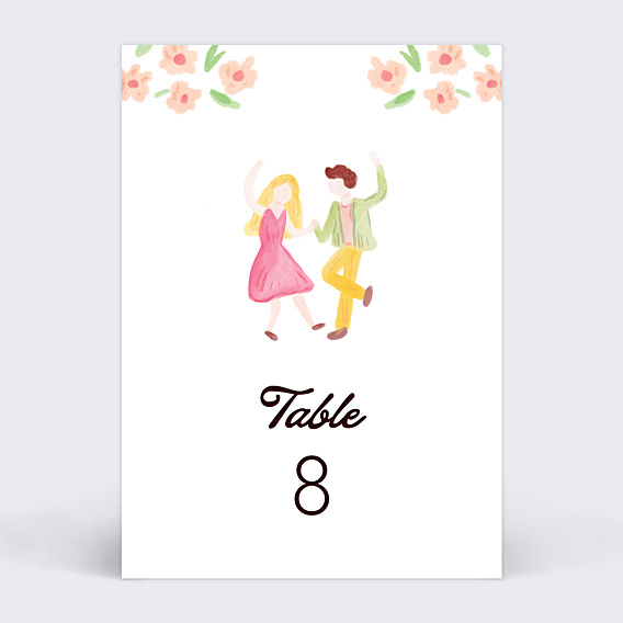 Marque-table Mariage Jardin botanique