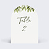 Marque-table Mariage Lauriers Suspendus