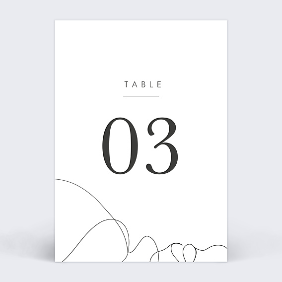 Marque-table Mariage Affection