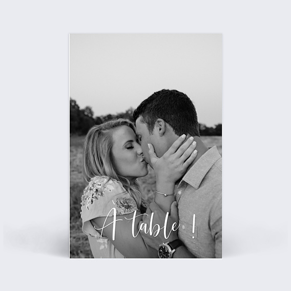 Marque-table Mariage Calligraphie