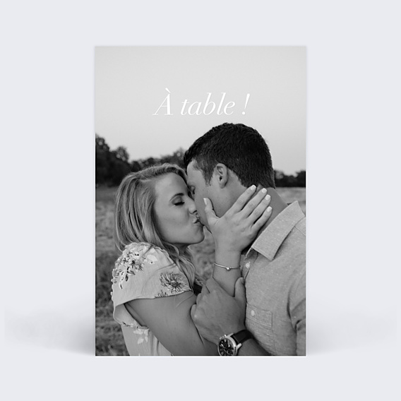 Marque-table Mariage Sobre & Jolie