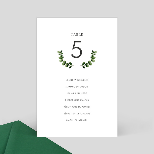 Marque-table Mariage Tournesol Verso