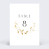 Marque-table mariage Couronne Chic