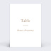 Marque-table mariage Couronne de Dentelle