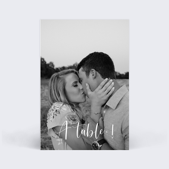 Marque-table Mariage Calligraphie