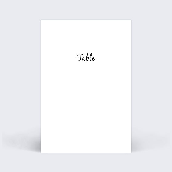 Marque-table Mariage Simple Pêle-mêle