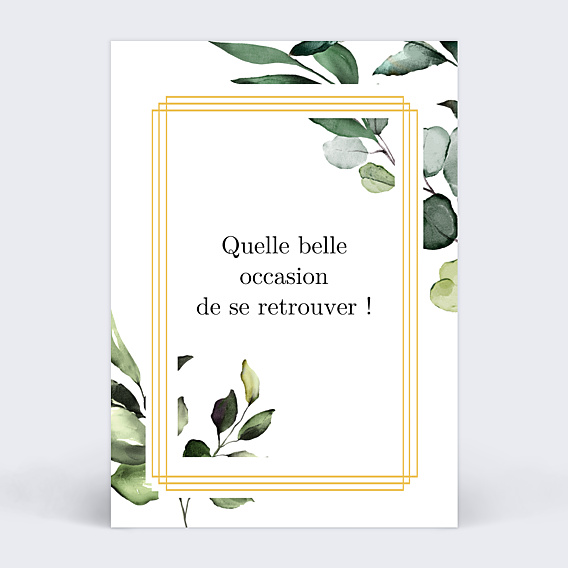 Marque-table Mariage Cadre Eucalyptus