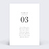 Marque-table mariage Affection Verso