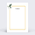 Marque-table mariage Cadre Eucalyptus Verso
