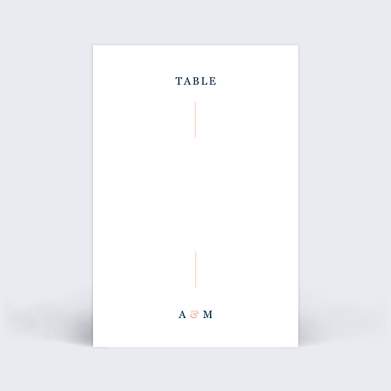 Marque-table Mariage Caractère