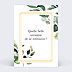 Marque-table Mariage Cadre Eucalyptus