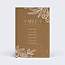 Marque-table Mariage Dentelle Kraft II