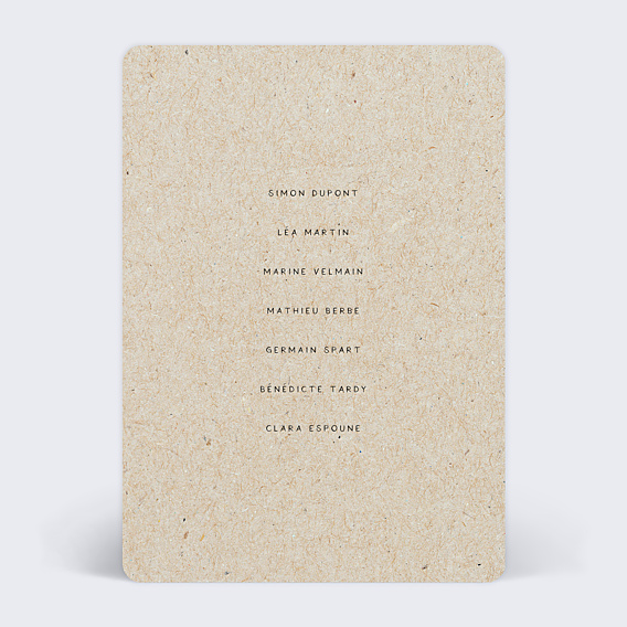 Marque-table Mariage Voyage Vintage