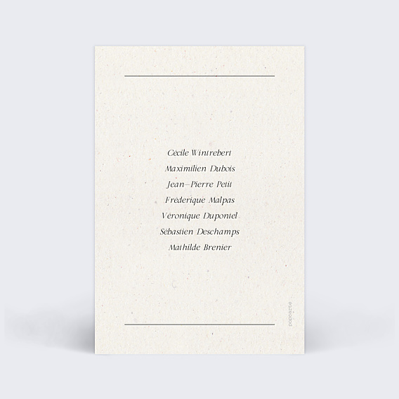 Marque-table Mariage Notre Essentiel