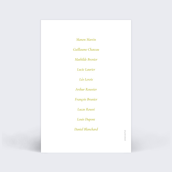 Marque-table Mariage Amour lumineux