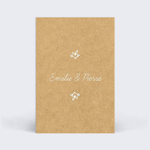 Marque-table mariage Timeline Dentelle Verso