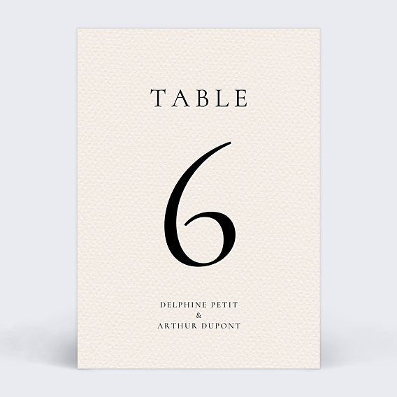 Marque-table mariage Domaine