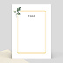 Marque-table mariage Cadre Eucalyptus Verso