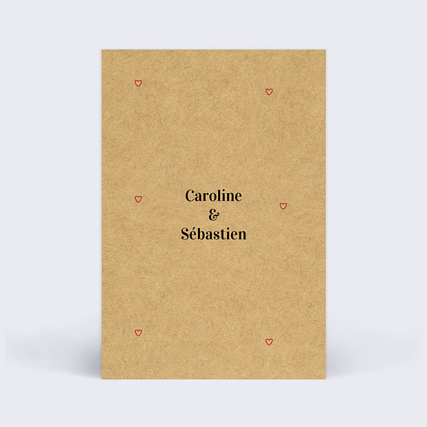Marque-table Mariage Timeline Verso
